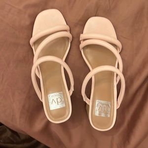 High heel shoes, light pink